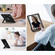 iPad Air 11 2024 Contrast Color Silicone Acrylic PC Tablet Case with Holder - Black