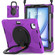 iPad Air 11 2024 Silicone Hybrid PC Tablet Case with Holder & Shoulder Strap - Purple iPad Air 11 2024 Silicone Hybrid PC Tablet Case with Holder & Shoulder Strap - Purple