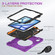 iPad Air 11 2024 Silicone Hybrid PC Tablet Case with Holder & Shoulder Strap - Purple iPad Air 11 2024 Silicone Hybrid PC Tablet Case with Holder & Shoulder Strap - Purple