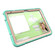 iPad Air 11 2024 Armor Holder Silicone Hybrid PC Tablet Case - Mint Green Gold