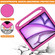 iPad Air 13 2024 Handle EVA Shockproof Tablet Case with Holder - RoseRed