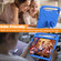 iPad Air 13 2024 Handle EVA Shockproof Tablet Case with Holder - Blue