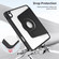 iPad Air 13 2024 Acrylic 360 Rotation Detachable Leather Tablet Case - Black