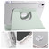 iPad Air 13 2024 Clear Acrylic 360 Rotation Detachable Leather Tablet Case - Light Green