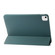 iPad Air 13 2024 Three-fold Holder Flip Tablet Leather Case - Dark Green