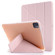 iPad Air 13 2024 / Pro 12.9 2022 / 2021 Multi-folding TPU Leather Tablet Case with Holder & Pen Slot - Gold