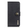 iPhone 16 KHAZNEH Cowhide Texture Horizontal Flip Leather Phone Case - Black