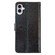 iPhone 16 Glitter Powder Flip Leather Phone Case - Black