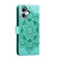 iPhone 16 Mandala Embossing Pattern Horizontal Flip Leather Phone Case - Green