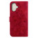 iPhone 16 Lily Embossed Leather Phone Case - Red iPhone 16 Lily Embossed Leather Phone Case - Red