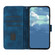 iPhone 16 Line Pattern Skin Feel Leather Phone Case - Royal Blue
