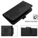 iPhone 16 Datura Flower Embossed Flip Leather Phone Case - Black