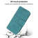 iPhone 16 Embossed Stripes Skin Feel Leather Phone Case - Dark Green