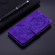 iPhone 16 Tiger Embossing Pattern Leather Phone Case - Purple