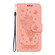 iPhone 16 Butterfly Rose Embossed Leather Phone Case - Pink