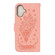 iPhone 16 Butterfly Rose Embossed Leather Phone Case - Pink