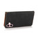 iPhone 16 Dual-color Stitching Leather Phone Case - Black Brown