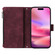 iPhone 16 Crossbody Multi-card Slot Wallet Zipper Leather Phone Case - Wine Red