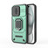 iPhone 16 Sliding Camshield TPU + PC Shockproof Phone Case with Holder - Green