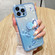 iPhone 16 Pro Max Gradient Glitter Immortal Flower Ring All-inclusive Phone Case - Purple