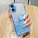 iPhone 16 Plus Gradient Glitter Immortal Flower Ring All-inclusive Phone Case - Purple