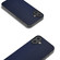 iPhone 16 PU Leather Black Frame Full Coverage Phone Case - Dark Blue