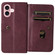 iPhone 16 Multi-Function Wallet 10 Card Slots Leather Phone Case - Claret