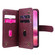 iPhone 16 Multi-Function Wallet 10 Card Slots Leather Phone Case - Claret