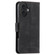 iPhone 16 Nail Skin Feel Stitching Calf Texture Leather Phone Case - Black