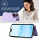 iPhone 16 Double Buckle Rhombic PU Leather Phone Case - Purple