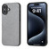 iPhone 16 Diamond Black Frame Phone Case - Jewel Silver