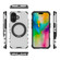 iPhone 16 Grating 360 Degree Rotating Holder Shockproof Phone Case - Transparent