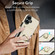iPhone 16 Elastic Card Bag Ring Holder Phone Case - White