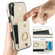 iPhone 16 Elastic Card Bag Ring Holder Phone Case - White