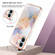 iPhone 16 Electroplating Pattern IMD TPU Shockproof Case - Milky Way White Marble