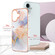 iPhone 16 Electroplating Pattern IMD TPU Shockproof Case - Milky Way White Marble