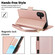 iPhone 16 Side Buckle RFID Anti-theft Leather Phone Case - Rose Gold