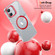 iPhone 16 Ice Feel HD Transparent MagSafe PC Full Coverage Phone Case - Red