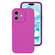 iPhone 16 Precise Hole Liquid Silicone Jelly Color Full Coverage Phone Case - Dragon Fruit Color