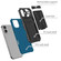 iPhone 16 Kickstand Armor Card Wallet Phone Case - Blue