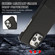 iPhone 16 Stitching Cloth PU Shockproof Phone Case - Black