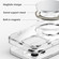 iPhone 16 Crystal Clear MagSafe Magnetic Holder Phone Case - Transparent Black