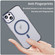 iPhone 16 MagSafe Frosted Translucent TPU + PC Full Coverage Phone Case - Dark Blue
