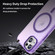 iPhone 16 MagSafe Frosted Translucent TPU + PC Full Coverage Phone Case - Dark Purple