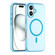 iPhone 16 MagSafe Frosted Translucent TPU + PC Full Coverage Phone Case - Blue
