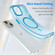iPhone 16 MagSafe Frosted Translucent TPU + PC Full Coverage Phone Case - Blue