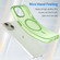 iPhone 16 MagSafe Frosted Translucent TPU + PC Full Coverage Phone Case - Green