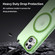iPhone 16 MagSafe Frosted Translucent TPU + PC Full Coverage Phone Case - Green