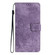 iPhone 16 Skin-feel Embossed Butterfly Leather Phone Case - Purple