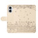 iPhone 16 Cat Embossing Pattern Leather Phone Case with Lanyard - Beige